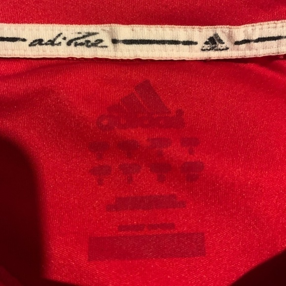 GUC Adidas Adipure Sport Shirt size Small red and white soccer football - Picture 4 of 6